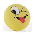 Squeaky Pet Ball Toy Funny Face Pet Toy